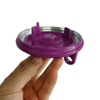 custom-made A380 aluminum machining base with purple color powder coating
