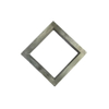 Aluminum A380 Alloy Casting Square Lining Piece with Flange for Lighting Product