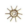 Customized Brass Alloy Probe Made with Turning Process by NC Lathe