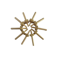 Customized Brass Alloy Probe Made with Turning Process by NC Lathe