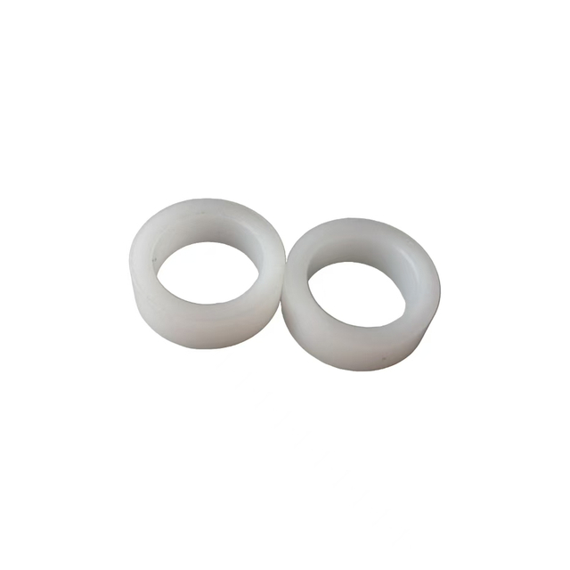 Pasgemaakte wit PTFE -bushing, CNC gemasjineer, hoë presisie