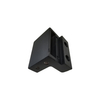 Black Powder Coating Finish ADC 12 Aluminum Die-casting Door Stop with Threading