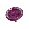 custom-made A380 aluminum machining base with purple color powder coating