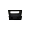 Black Powder Coating Finish ADC 12 Aluminum Die-casting Door Stop with Threading