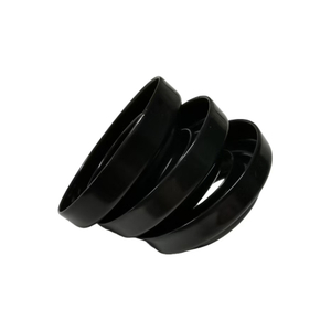 Low Carbon Steel Stamping End Cap with Black Powder Coating 