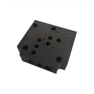 Customized Aluminum Machined Blocks with Hole Tapping And Black Anodizing 