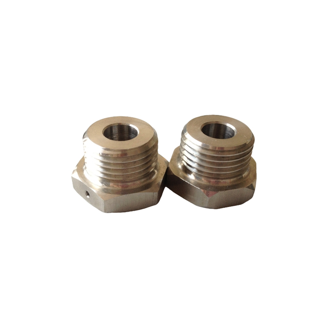 Pasadyang 303 hindi kinakalawang na hex bar cnc fittings, precision machined