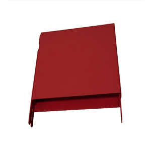 Red Painting Stamping Steel Cover with Bending And Punching 