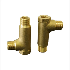 HPb59-1 Cast Brass Alloy Tee with Male Thread Machining