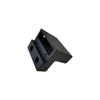 Black Powder Coating Finish ADC 12 Aluminum Die-casting Door Stop with Threading