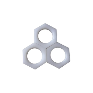 CNC Precision Machined Parts from White POM Hexagonal Bar Stock Material