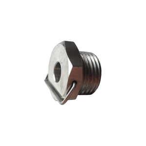 Custom CNC Machined 303 Stainless Steel Fitting with SS Clip Assembly