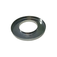 Custom Carbon Steel Precision Stamped Blue-white Zinc Plating Open End Filter Cap