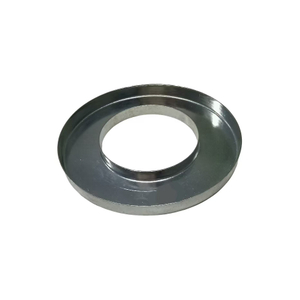 Custom Carbon Steel Precision Stamped Blue-white Zinc Plating Open End Filter Cap