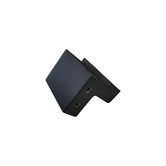 Black Powder Coating Finish ADC 12 Aluminum Die-casting Door Stop with Threading
