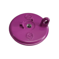 custom-made A380 aluminum machining base with purple color powder coating