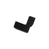 Black Powder Coating Finish ADC 12 Aluminum Die-casting Door Stop with Threading