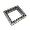 Aluminum A380 Alloy Casting Square Lining Piece with Flange for Lighting Product
