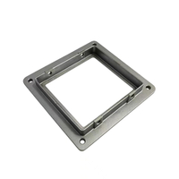 Aluminum A380 Alloy Casting Square Lining Piece with Flange for Lighting Product