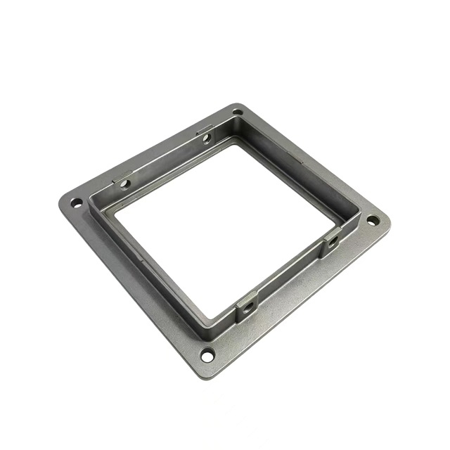 Aluminum A380 Alloy Casting Square Lining Piece with Flange for Lighting Product