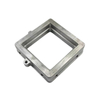 Aluminum A380 Alloy Casting Square Lining Piece with Flange for Lighting Product